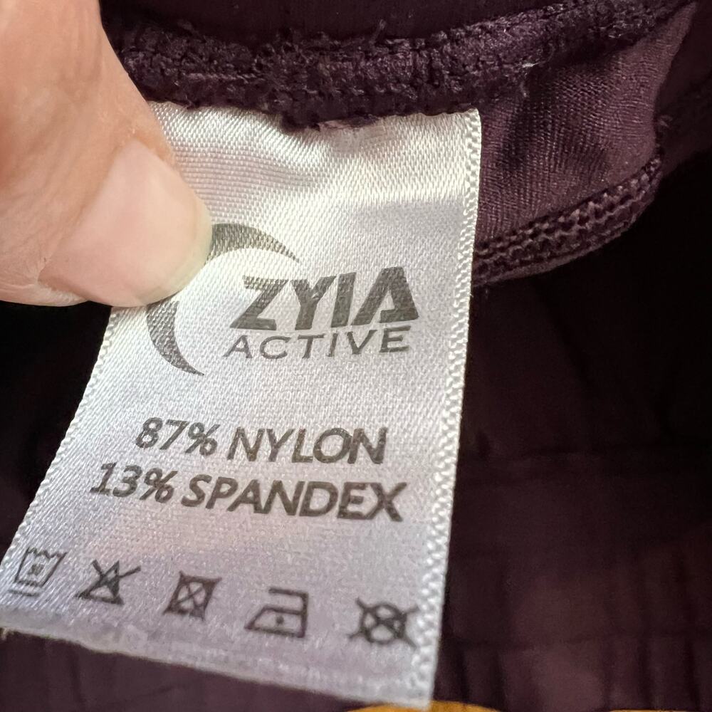 Zyia Pants Womens Small Unwind Jogger Maroin Pockets ** - Picture 6 of 11